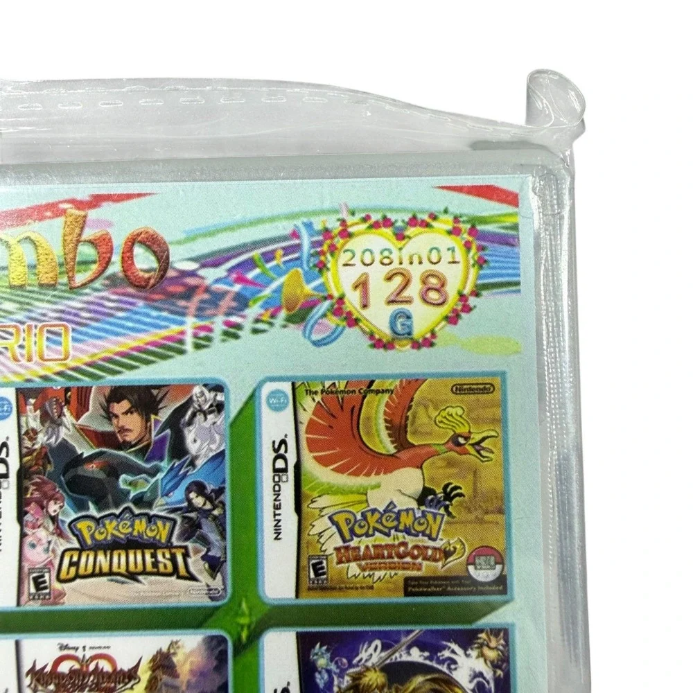 Super Combo 208 in 1 Game Cartridge for Nintendo DS 3DS 2DS Pokemon Mario Zelda